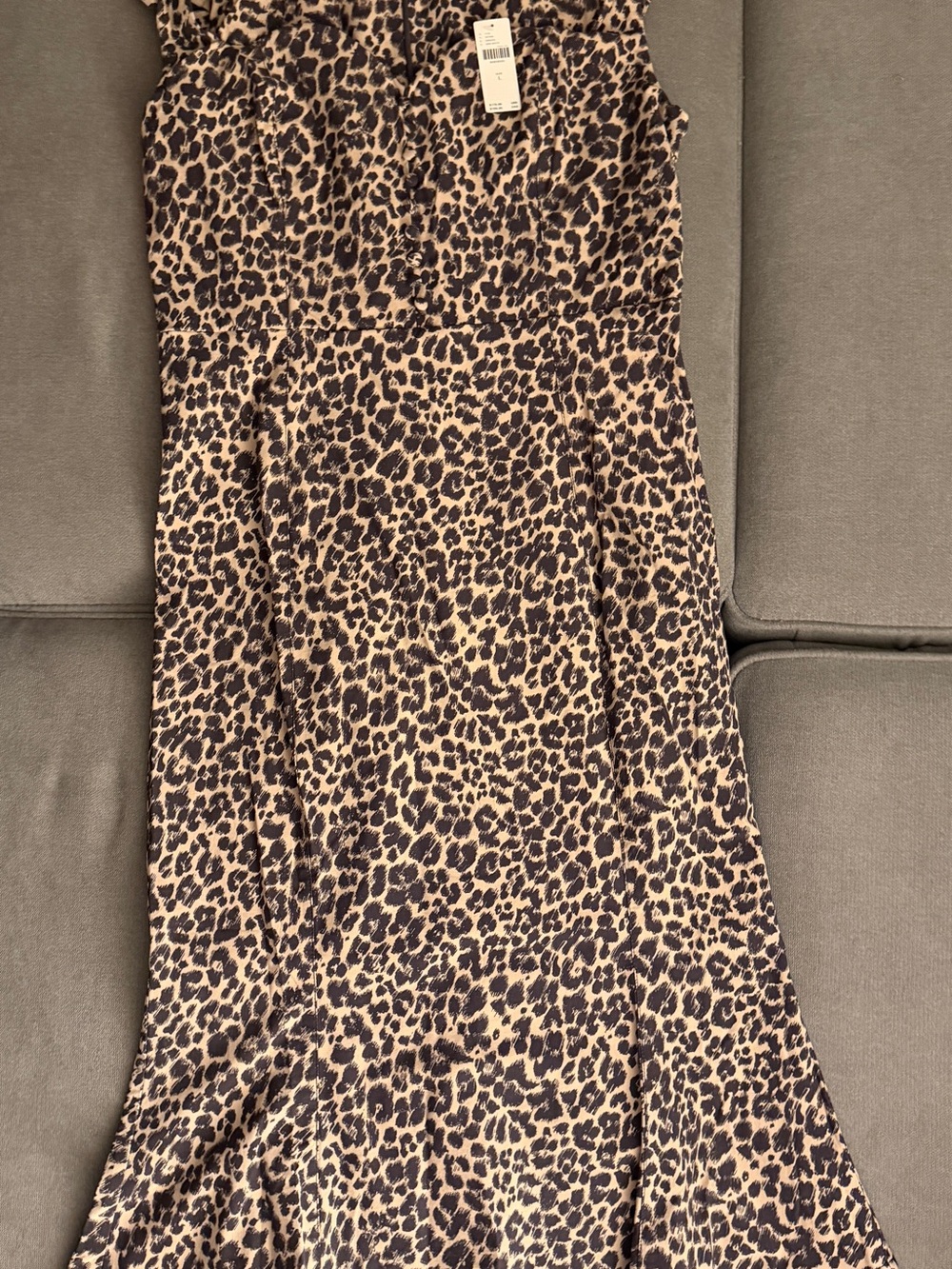 NWT Anthropologie Leopard Print Midi Maxi Dress Size L $170 Retail